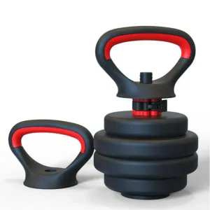 Adjustable Kettlebell Handle for Weight Plates - Arm Strength Workout Dumbbell Grip