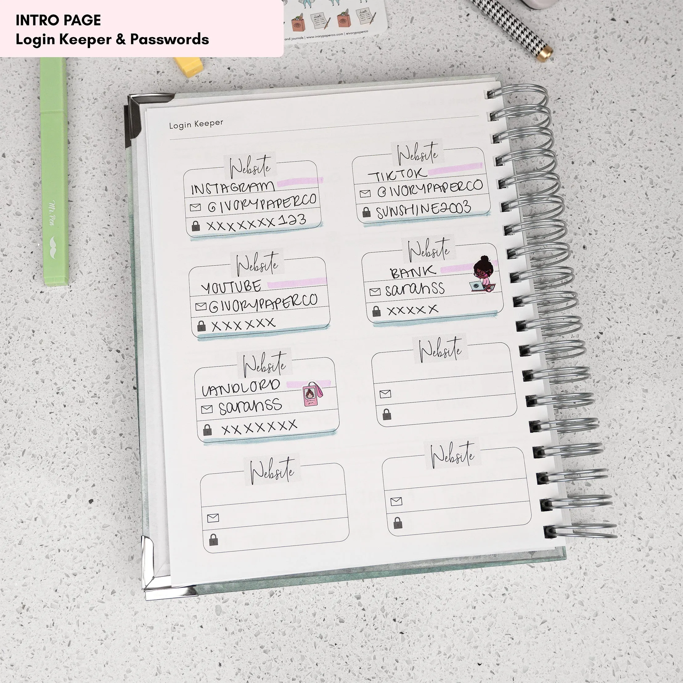 Amelia's Florals | All-In-One Planner (Daily, Weekly & Monthly)