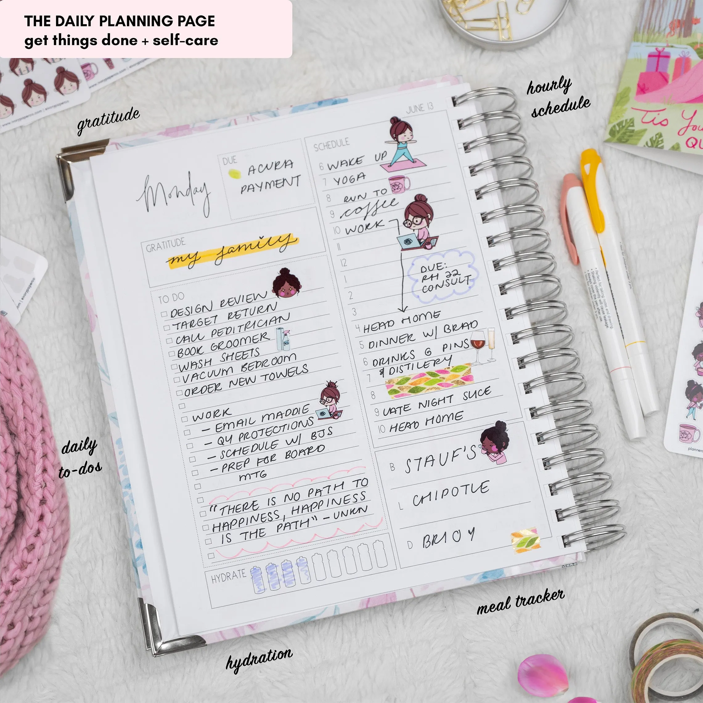 Amelia's Florals | All-In-One Planner (Daily, Weekly & Monthly)