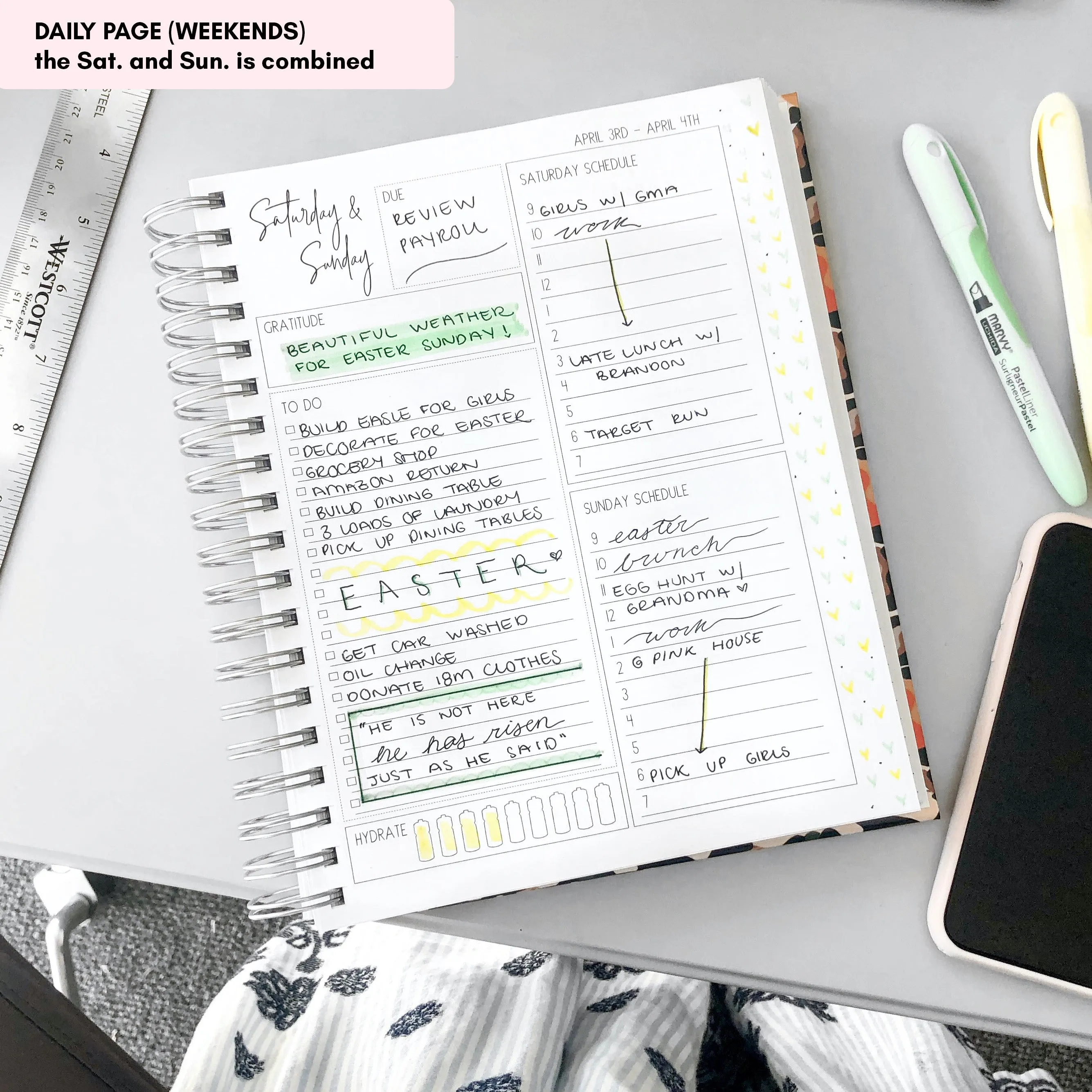 Amelia's Florals | All-In-One Planner (Daily, Weekly & Monthly)