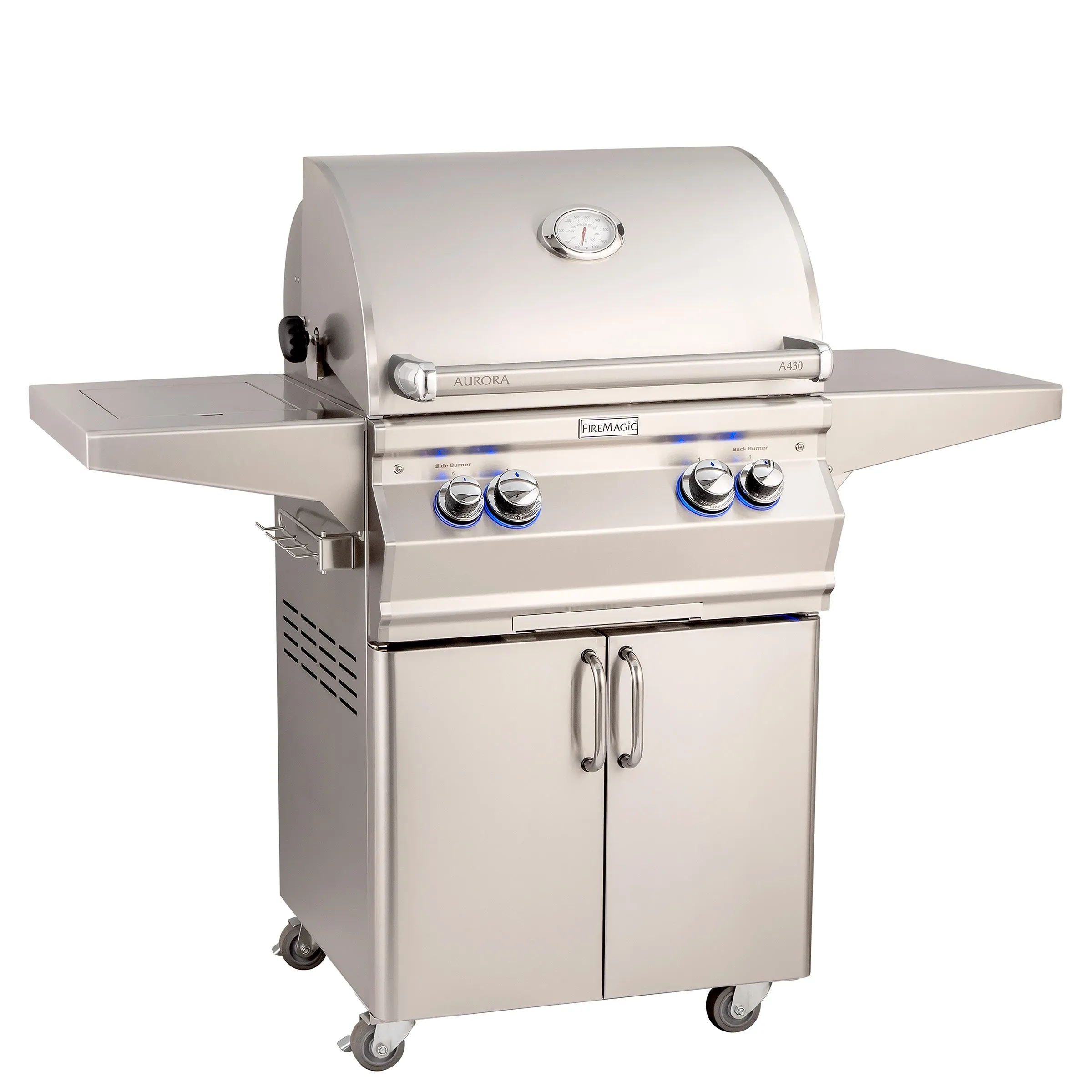 FireMagic Aurora A430s Portable Grill with Single Side Burner