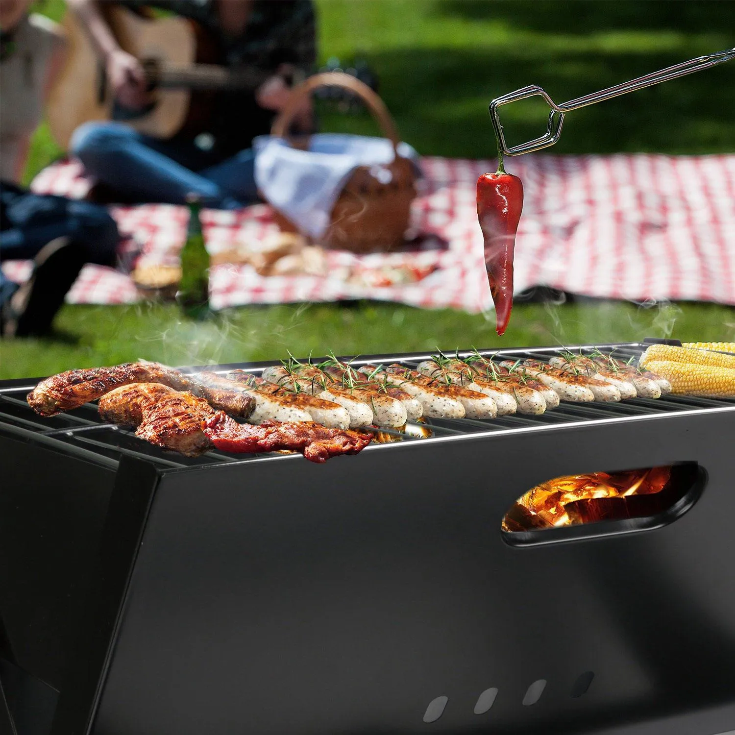 Foldable Portable BBQ Barbecue Grill