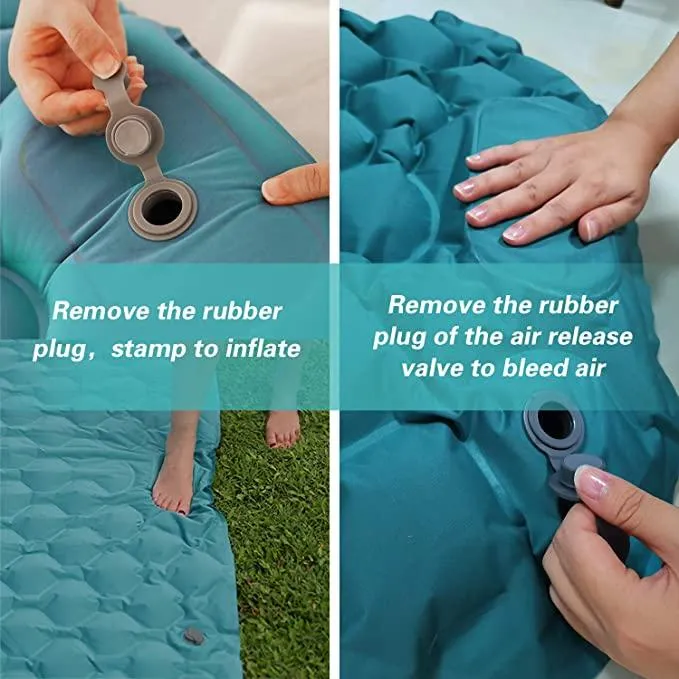 Inflatable Camping Sleeping Pad Mat For 2 People