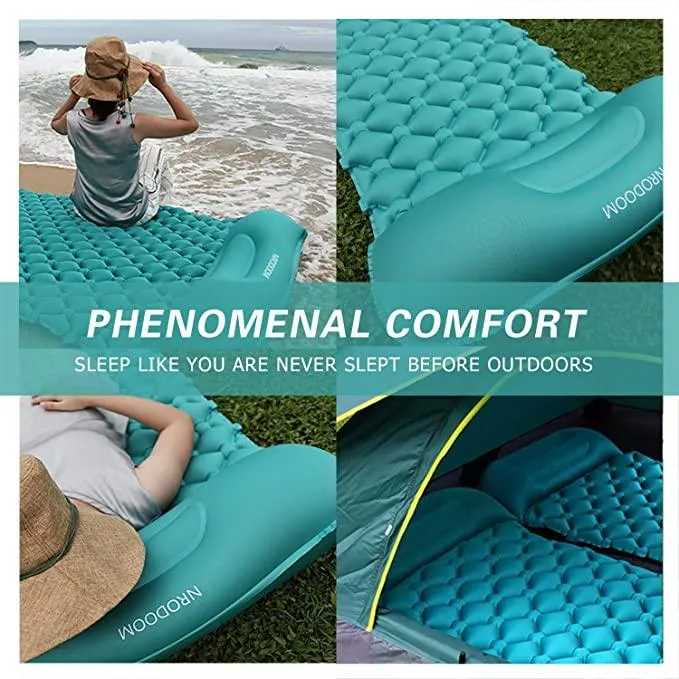 Inflatable Camping Sleeping Pad Mat For 2 People