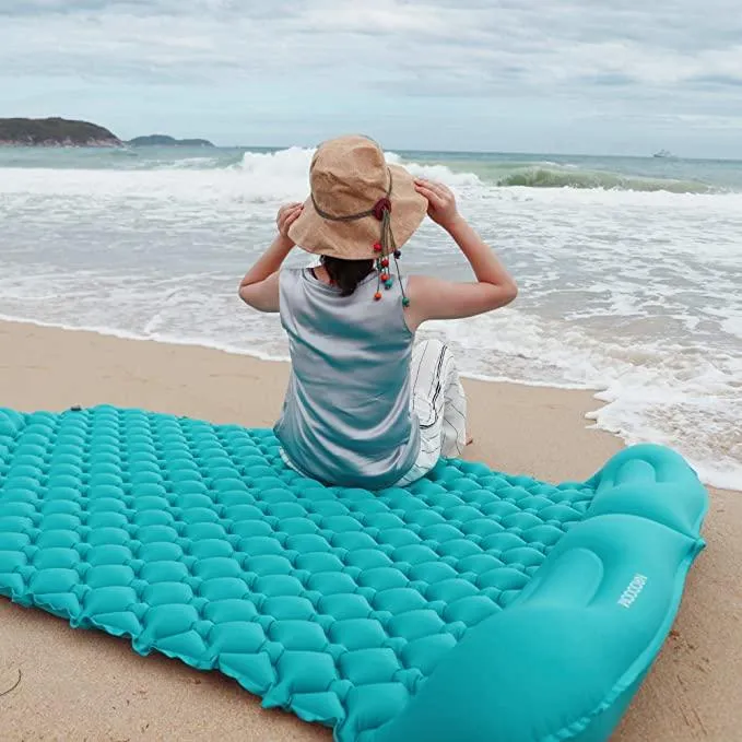 Inflatable Camping Sleeping Pad Mat For 2 People
