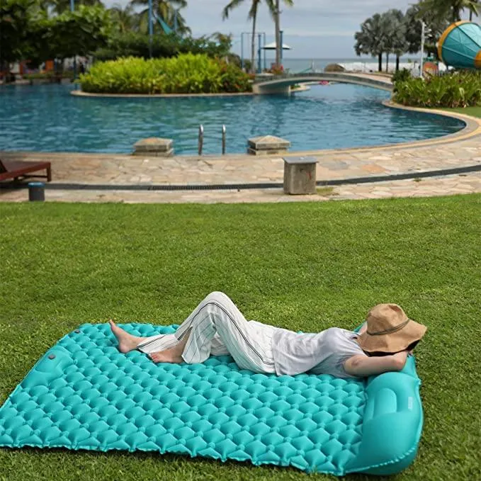 Inflatable Camping Sleeping Pad Mat For 2 People