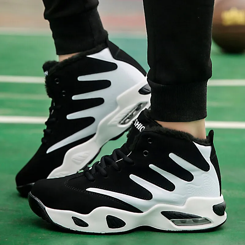 Men Sneakers Winter Plush Snow Boots Man Air Cushion