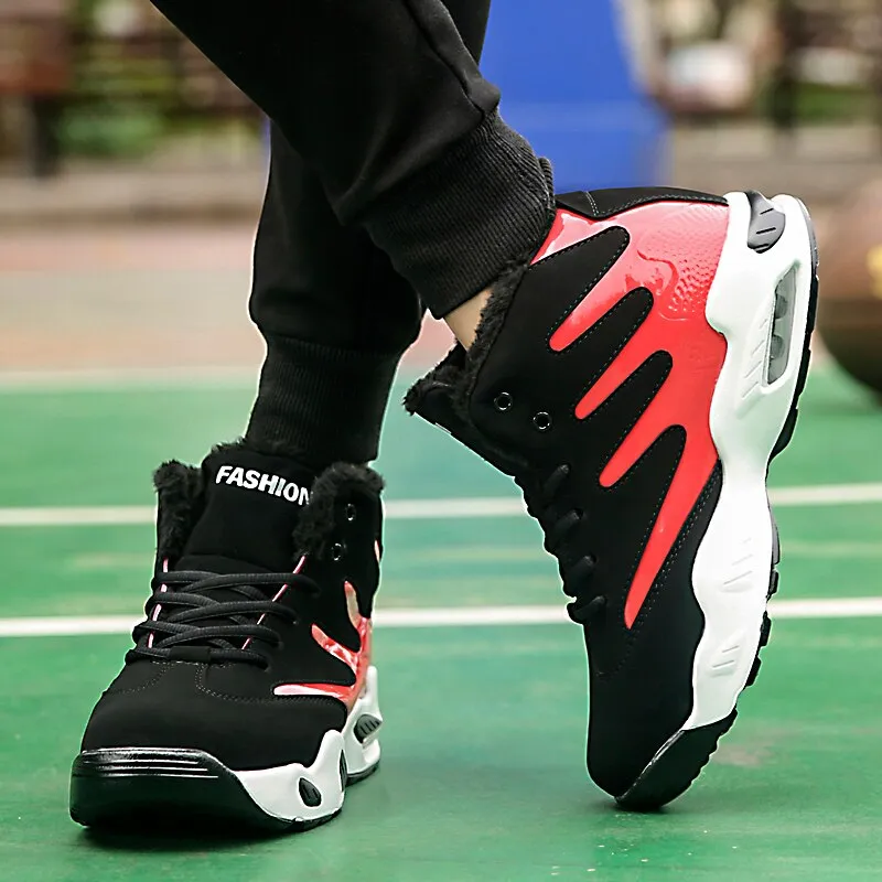 Men Sneakers Winter Plush Snow Boots Man Air Cushion
