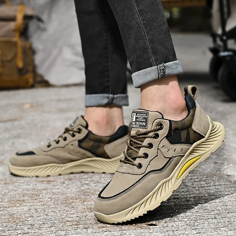 Men's Leather Outdoor Trekking Shoes