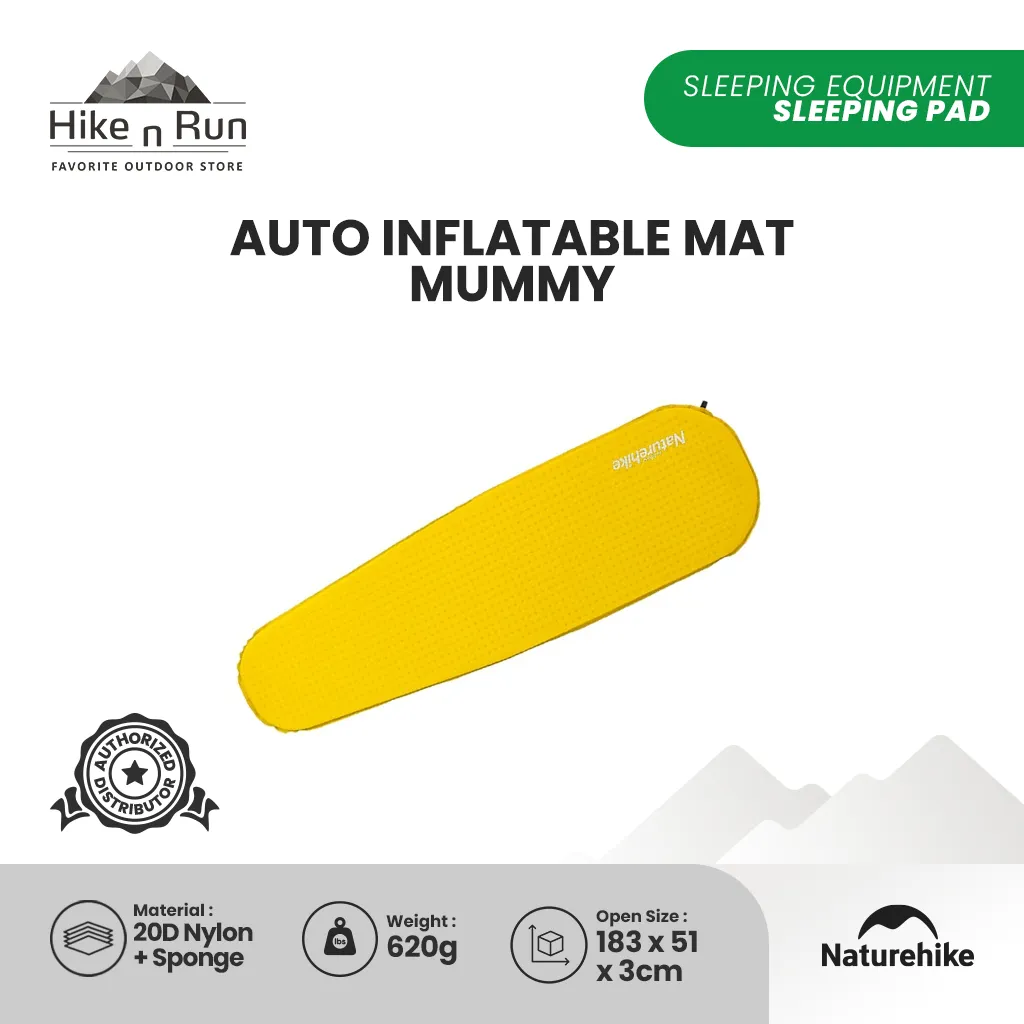 Naturehike Ultralight Sleeping Pad Auto Inflatable Mummy NH19Q035-D