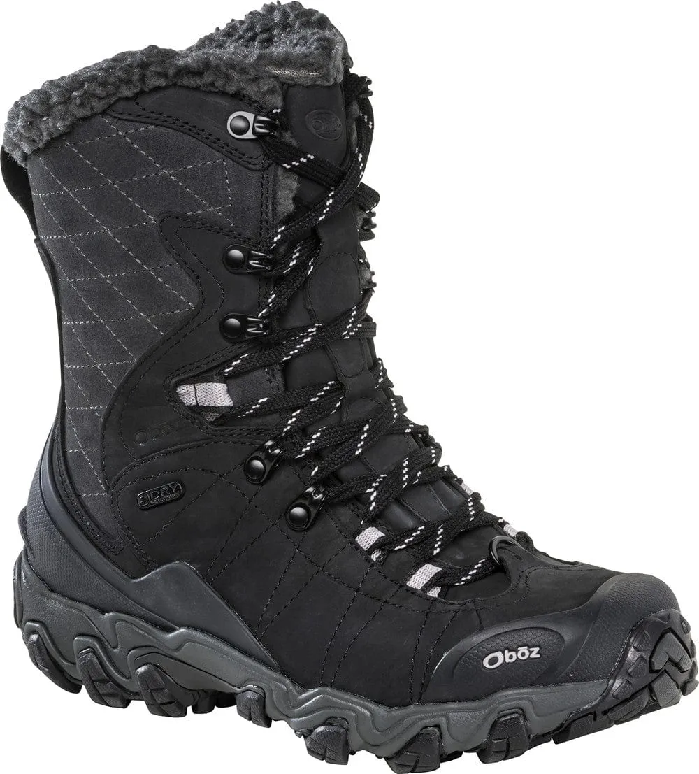 Oboz Women's Bridger 9" Insulated Waterproof Hiking Boots- Black