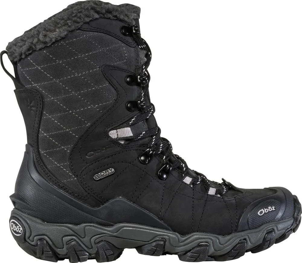 Oboz Women's Bridger 9" Insulated Waterproof Hiking Boots- Black