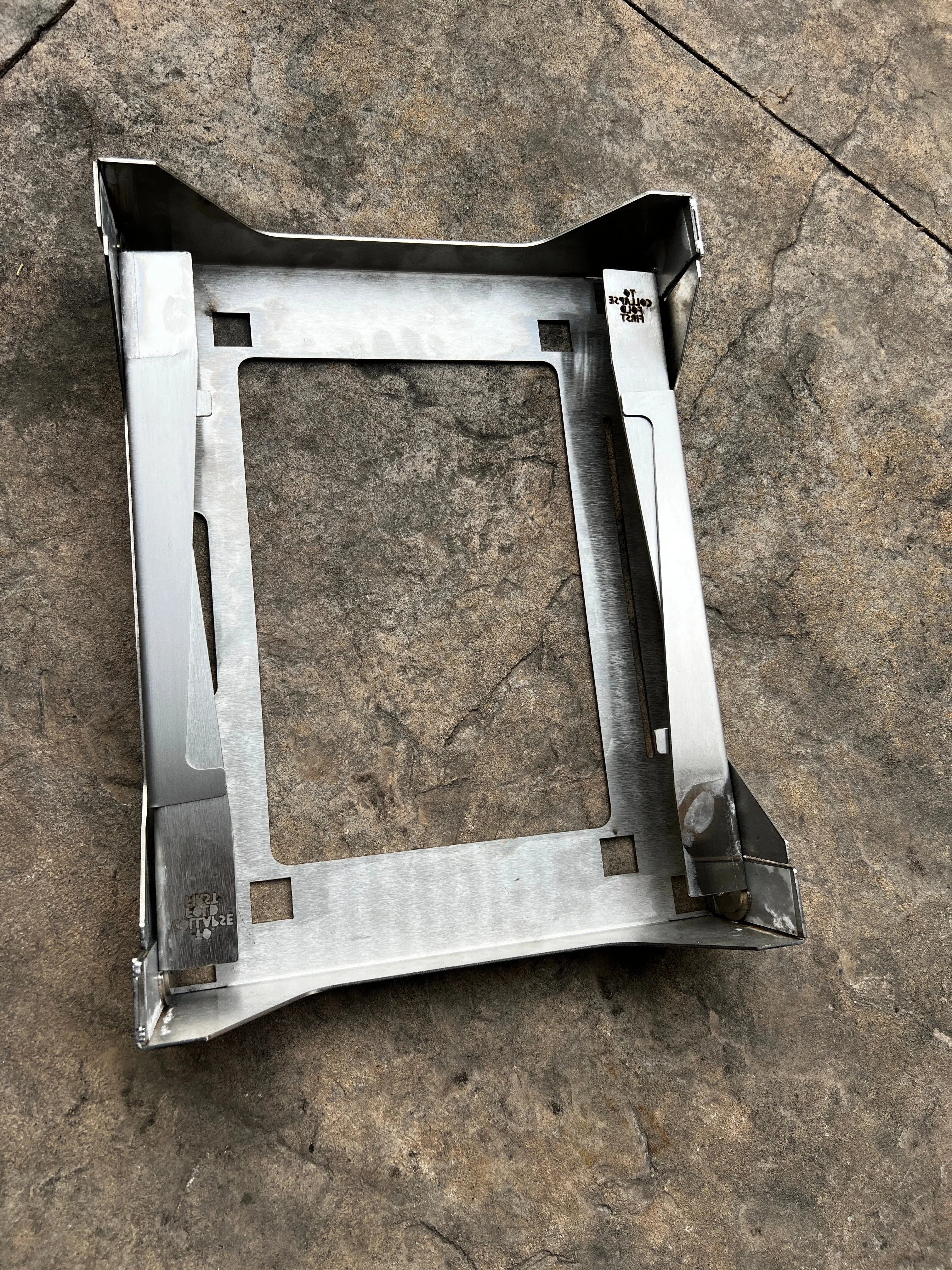 Ranger Portable Grill Stand - Stainless Steel Collapsible