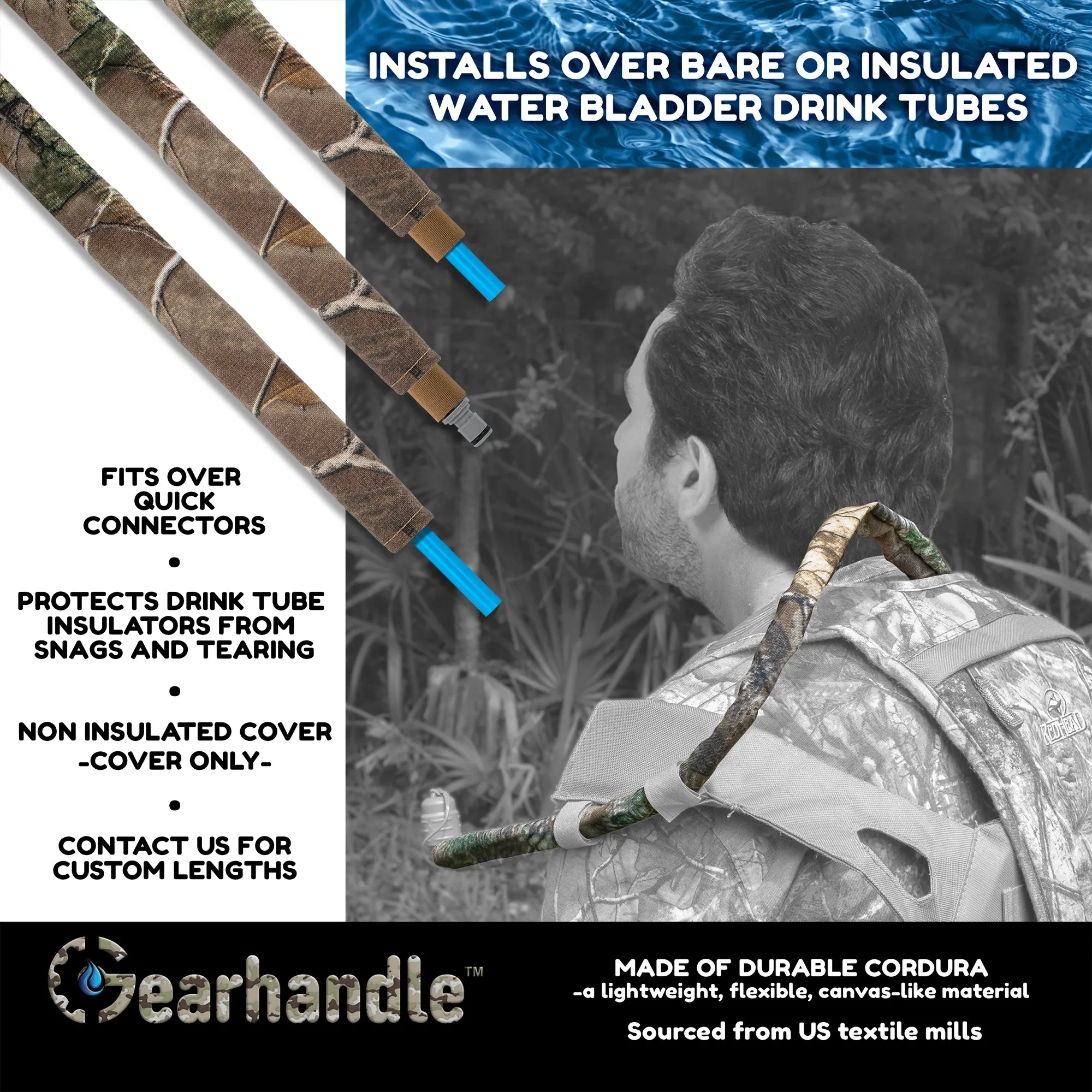 Realtree Xtra Non Insulated Drink Tube Sleeve