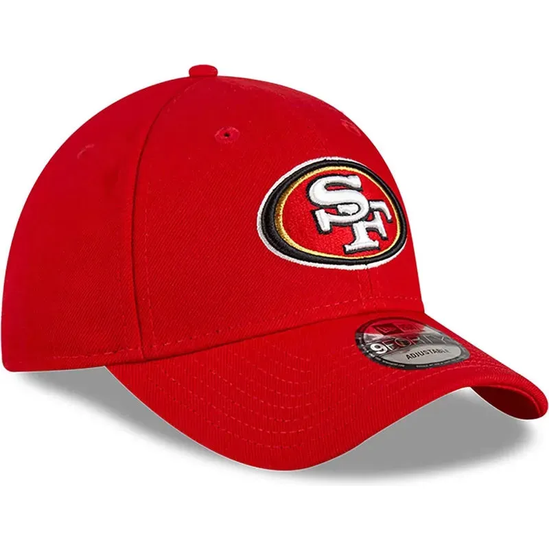 San Francisco 49ERS The League New Era 9FORTY Adjustable Velcro Hat - Scarlet
