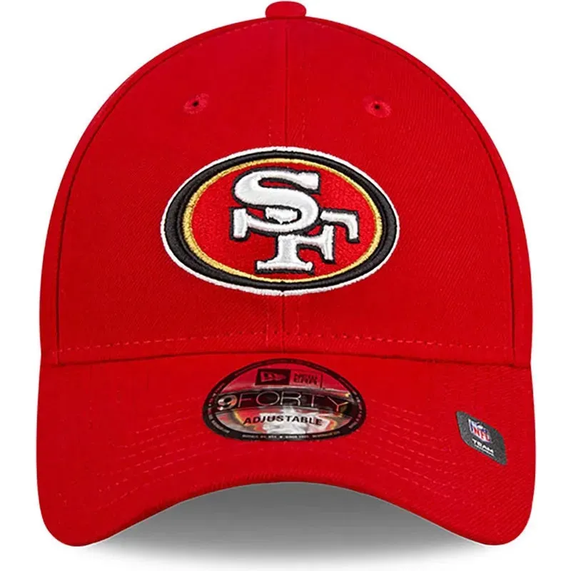 San Francisco 49ERS The League New Era 9FORTY Adjustable Velcro Hat - Scarlet