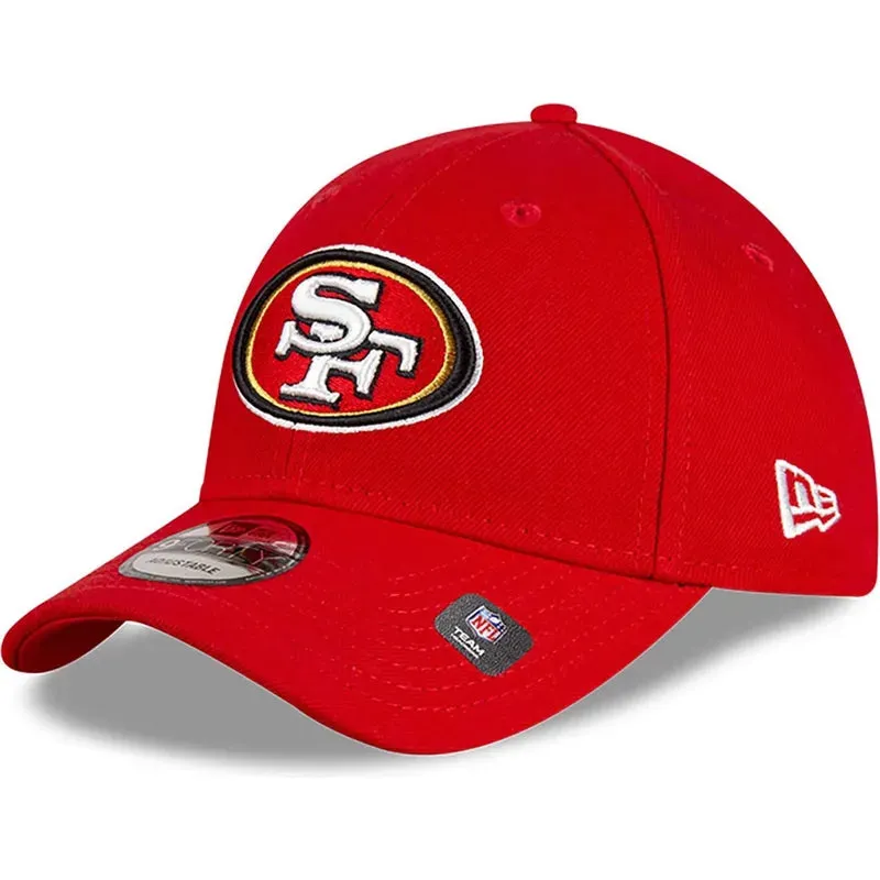 San Francisco 49ERS The League New Era 9FORTY Adjustable Velcro Hat - Scarlet