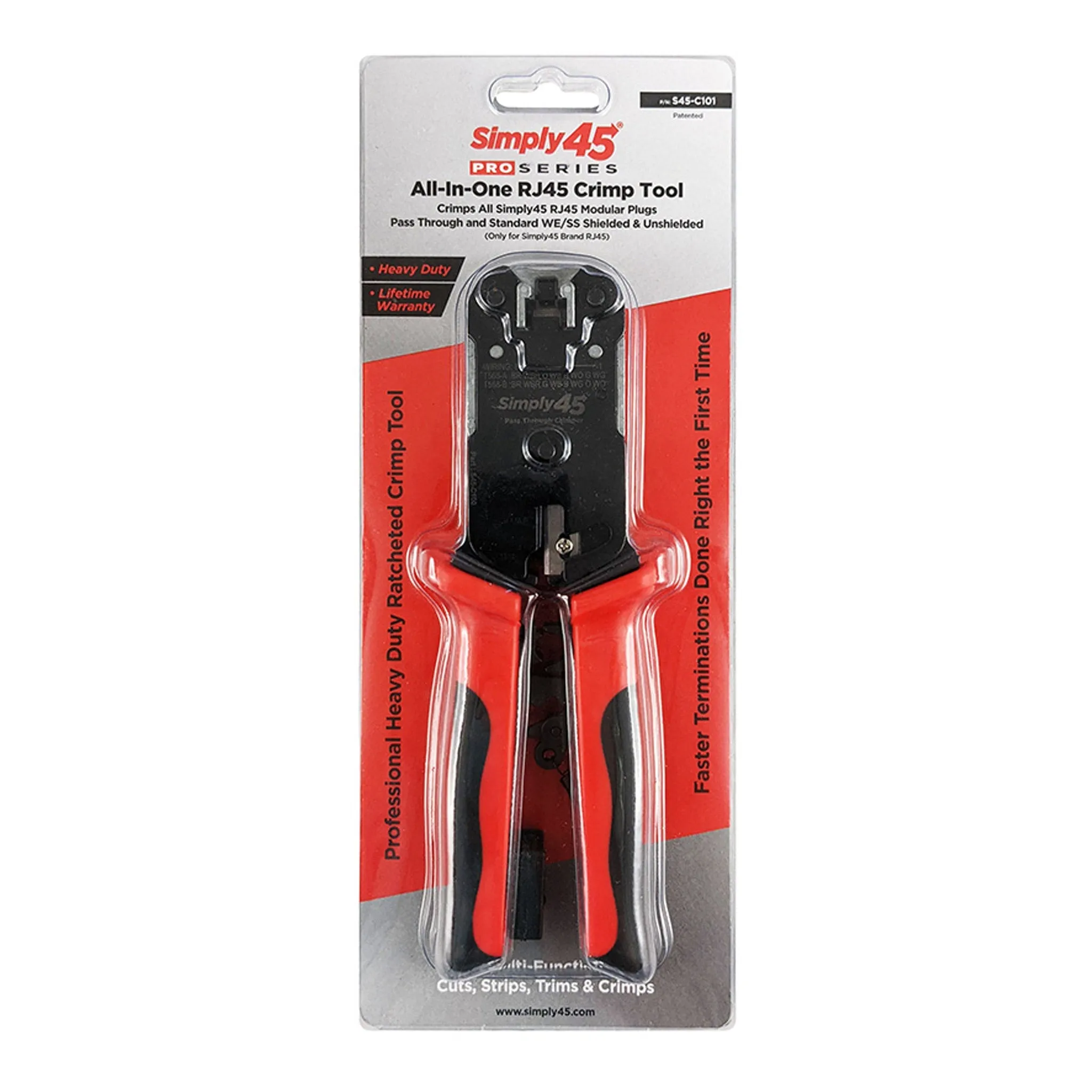 Simply45 S45-C101 ProSeries All-In-One RJ45 Crimp Tool