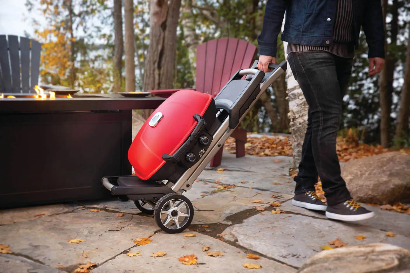 TravelQ™ 285X with Scissor Cart and Griddle By Napoleon
