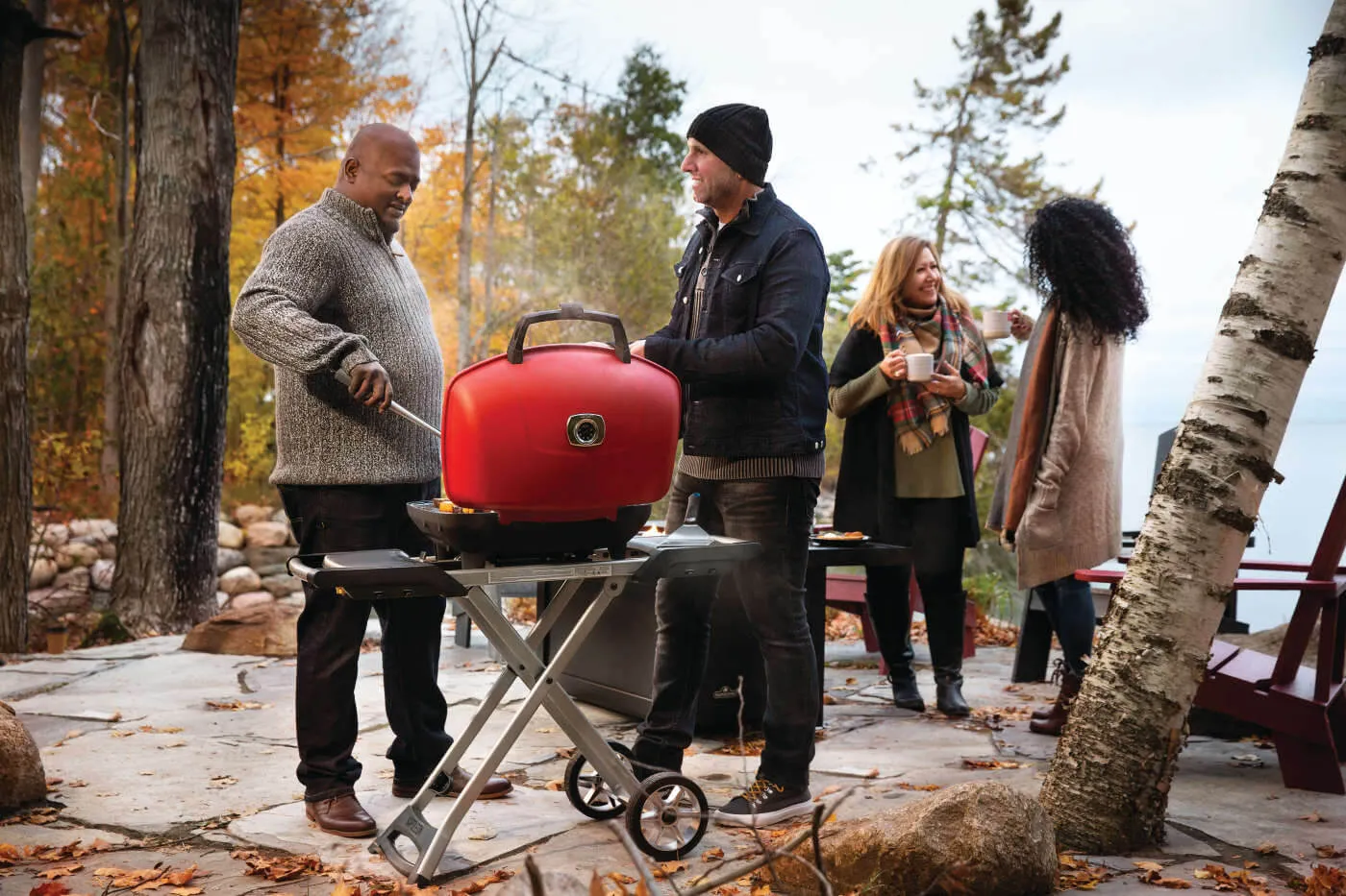 TravelQ™ 285X with Scissor Cart and Griddle By Napoleon