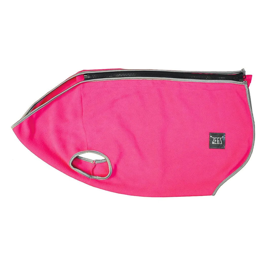 ZeeZ Cozy Fleece Dog Vest - Ruby Pink