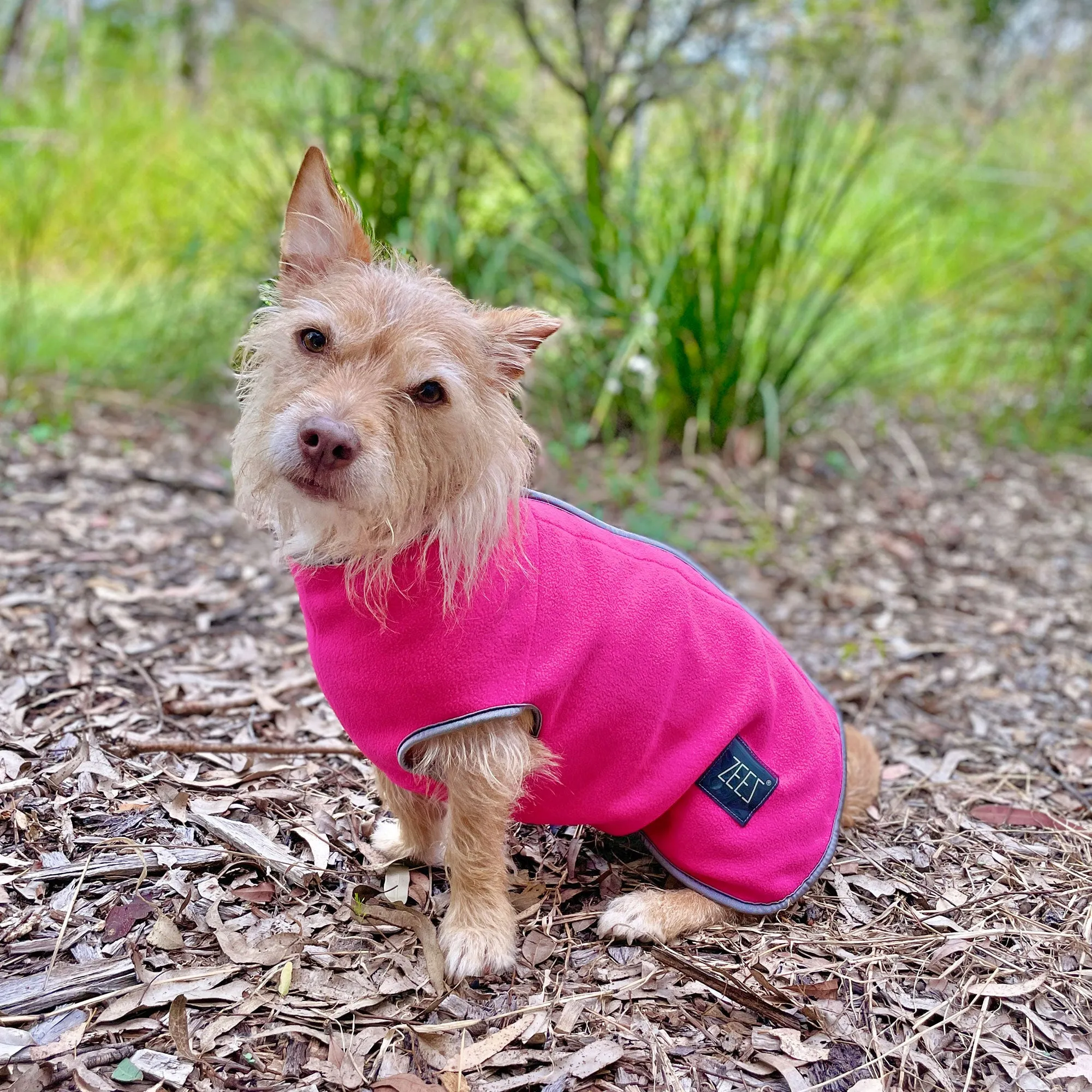 ZeeZ Cozy Fleece Dog Vest - Ruby Pink